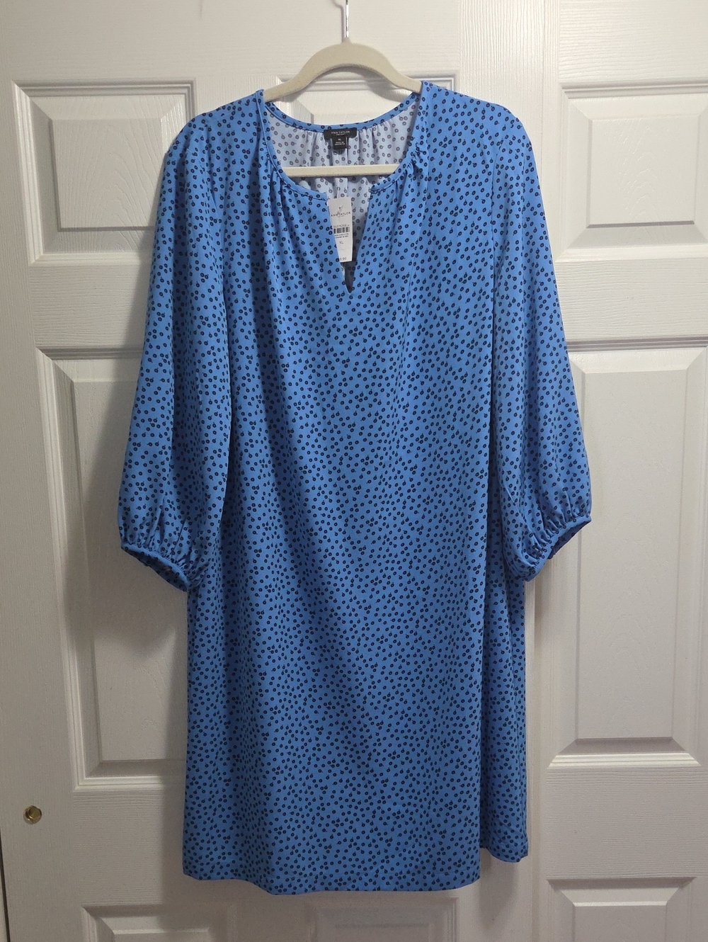 Ann Taylor Blue Confetti Shift Dress